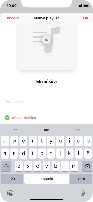 Pulsa Añadir música.