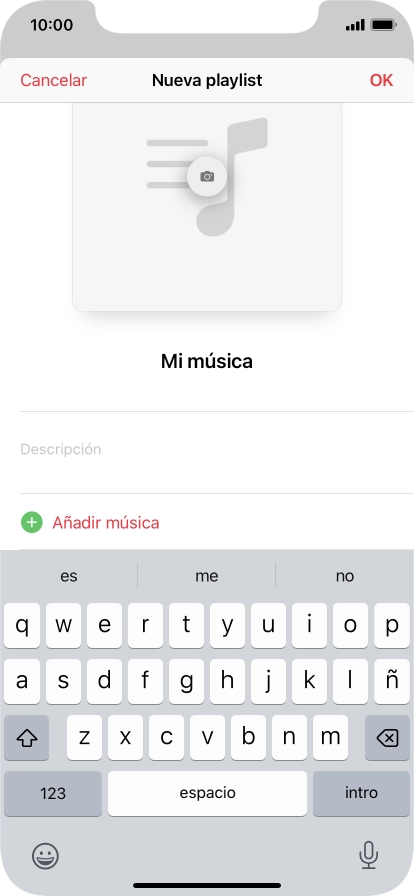 Pulsa Añadir música.