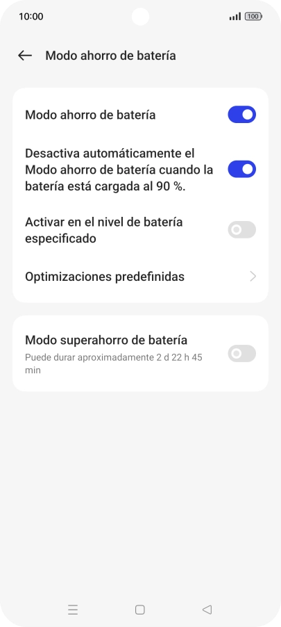 Pulsa la tecla de inicio para terminar y regresar a la pantalla de inicio.