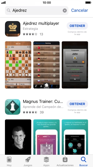 Pulsa la app deseada.