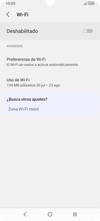 Pulsa el indicador bajo 