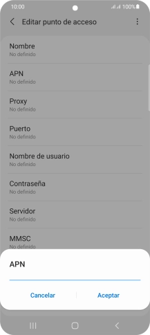 Introduce airtelwap.es y pulsa Aceptar.