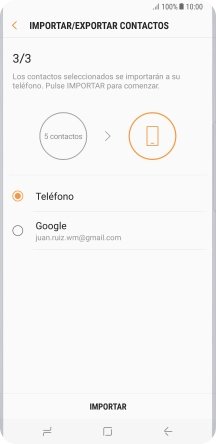 Pulsa IMPORTAR.