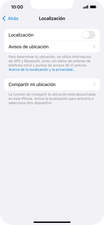 Pulsa el indicador junto a 