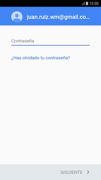 Pulsa Contraseña e introduce la contraseña de tu cuenta de Google.