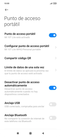 Pulsa la tecla de inicio para terminar y regresar a la pantalla de inicio.