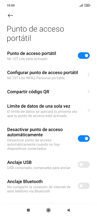 Pulsa la tecla de inicio para terminar y regresar a la pantalla de inicio.