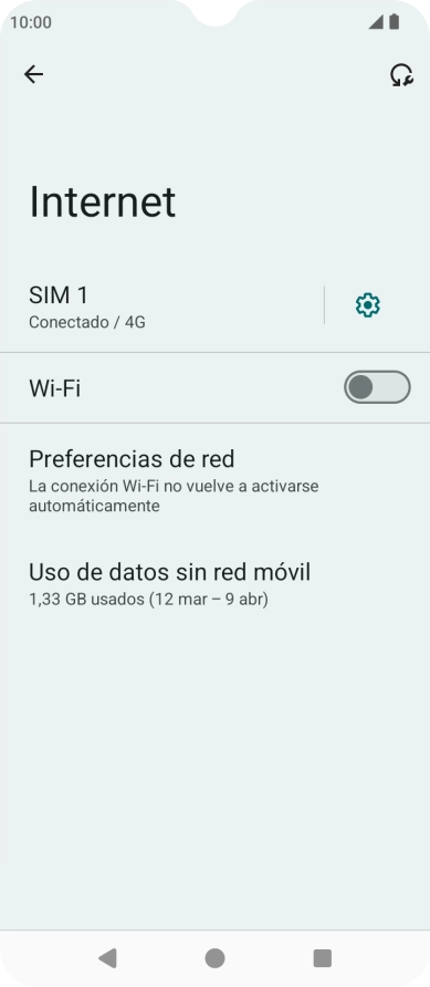 Pulsa el indicador junto a 