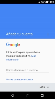 Si no tienes una cuenta de Google, pulsa O crea una nueva cuenta y sigue las indicaciones de la pantalla para ver cómo crear una cuenta nueva.