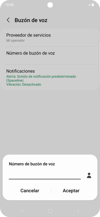 Introduce 22177 y pulsa Aceptar.