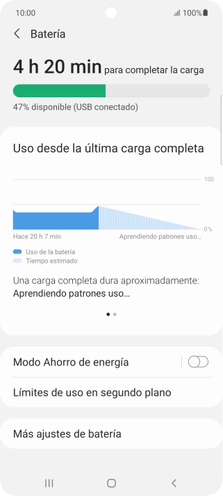 Pulsa Modo Ahorro de energía.