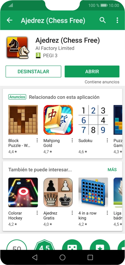 Pulsa la tecla de inicio para terminar y regresar a la pantalla de inicio.