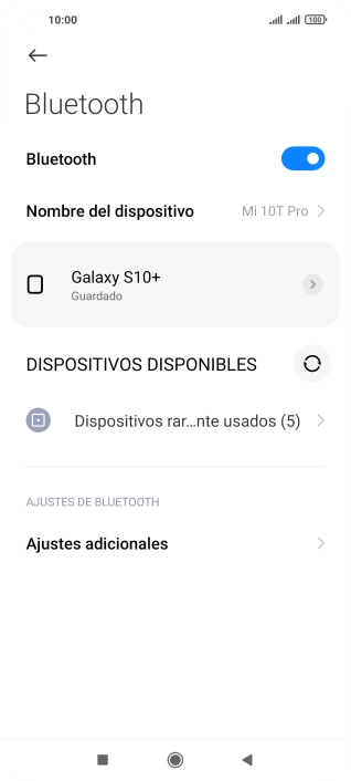 Pulsa la tecla de inicio para terminar y regresar a la pantalla de inicio.