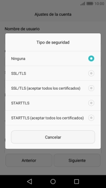 Pulsa Ninguna para desactivar la función.
