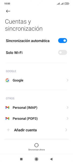 Pulsa el indicador junto a 