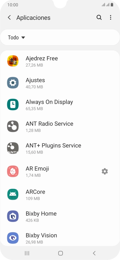 Pulsa la app deseada.