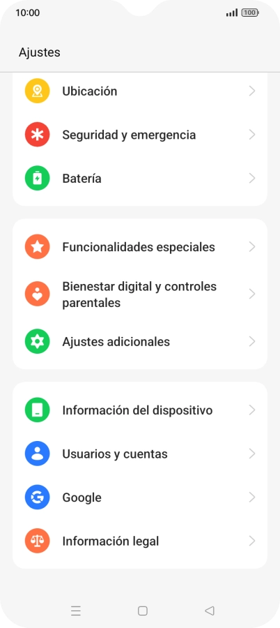 Pulsa Ajustes adicionales.