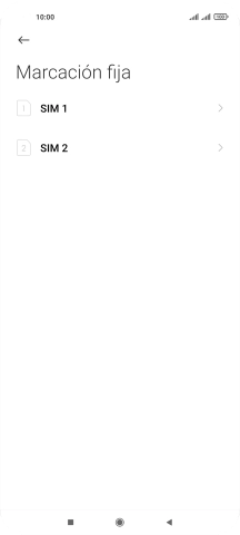 Pulsa la tarjeta SIM deseada.