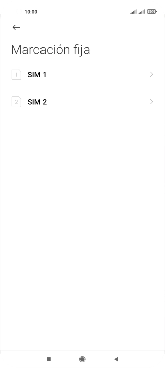 Pulsa la tarjeta SIM deseada.