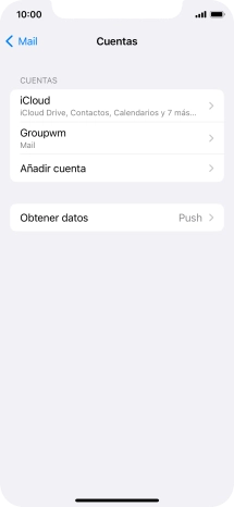 Pulsa el nombre de la cuenta de correo electrónico que acabas de crear.