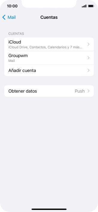 Pulsa el nombre de la cuenta de correo electrónico que acabas de crear.