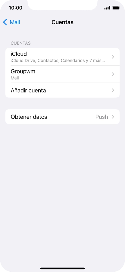 Pulsa el nombre de la cuenta de correo electrónico que acabas de crear.