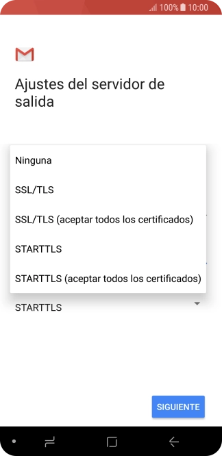 Pulsa Ninguna para desactivar la función.