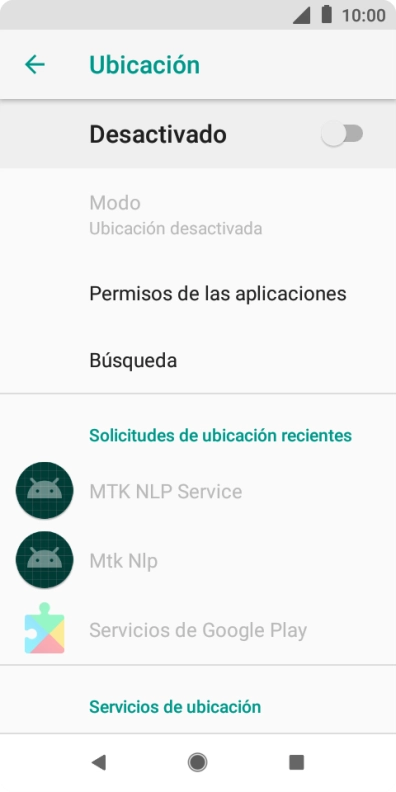 Pulsa el indicador para activar o desactivar la función.