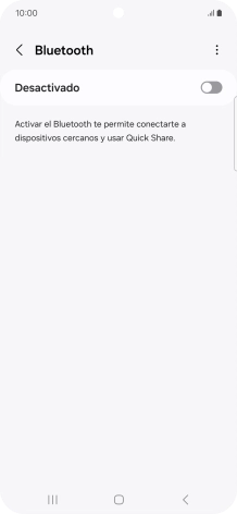 Pulsa el indicador para activar la función.