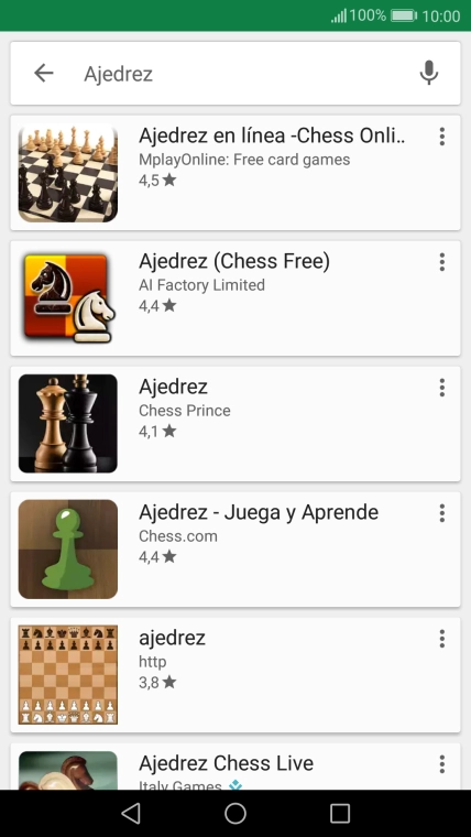 Pulsa la app deseada.