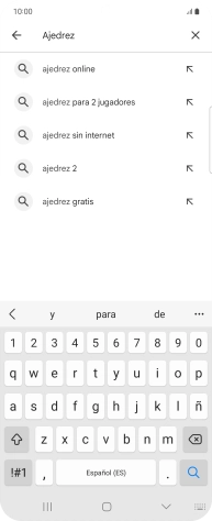 Introduce el nombre del tema o de la app y pulsa el icono de búsqueda.