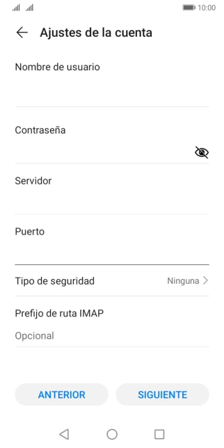 Pulsa Tipo de seguridad.