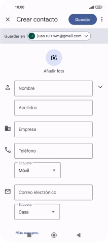 Pulsa la lista desplegable junto a 