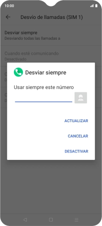 Pulsa DESACTIVAR.