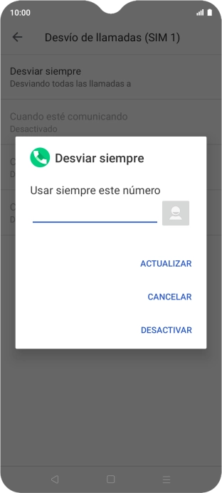 Pulsa DESACTIVAR.