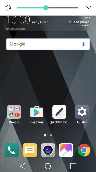 Pulsa el icono de modo de sonido varias veces seguidas para activar o desactivar el modo silencioso.