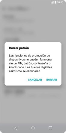 Pulsa BORRAR.