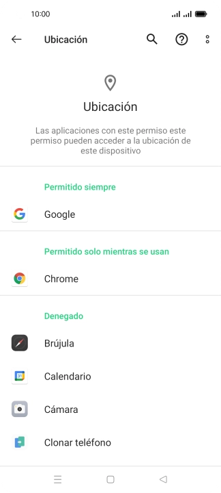 Pulsa la app deseada.
