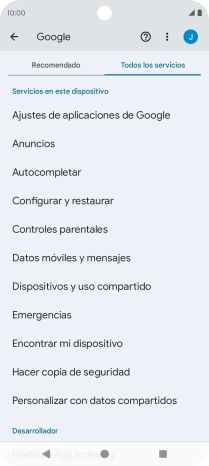 Pulsa Encontrar mi dispositivo.