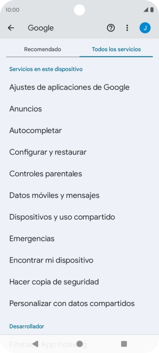 Pulsa Encontrar mi dispositivo.