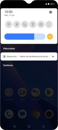 Pulsa Sistema Android.