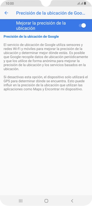 Pulsa el indicador junto a 