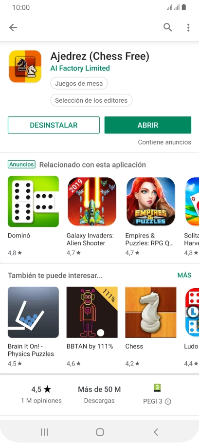 Pulsa la tecla de inicio para terminar y regresar a la pantalla de inicio.