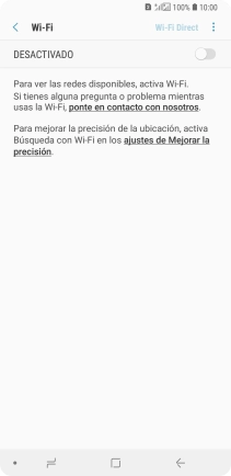 Pulsa el indicador para activar la función.
