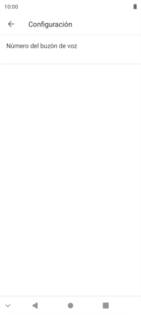 Pulsa Número del buzón de voz.