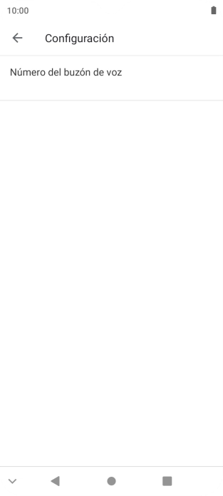 Pulsa Número del buzón de voz.