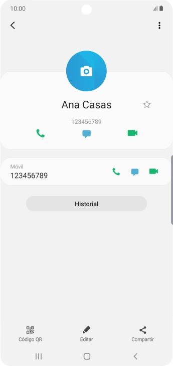 Pulsa la tecla de inicio para terminar y regresar a la pantalla de inicio.