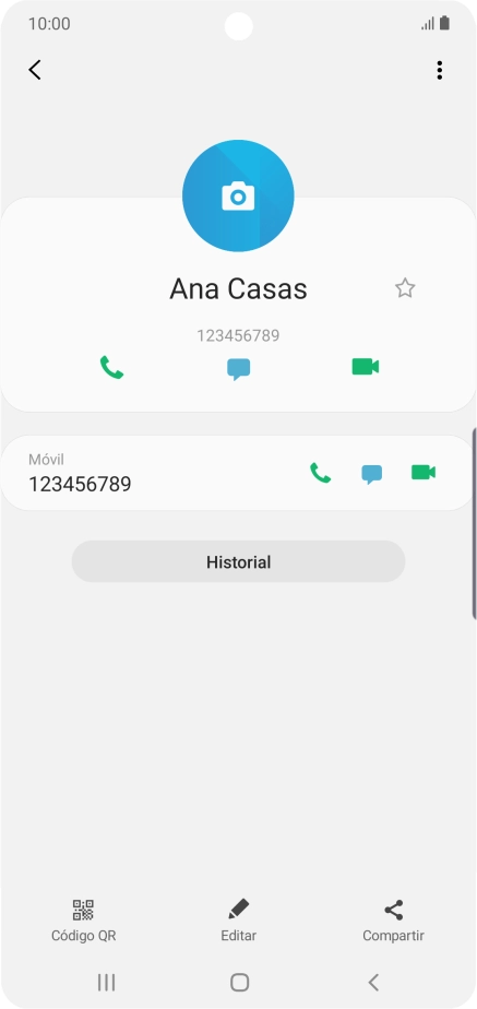 Pulsa la tecla de inicio para terminar y regresar a la pantalla de inicio.