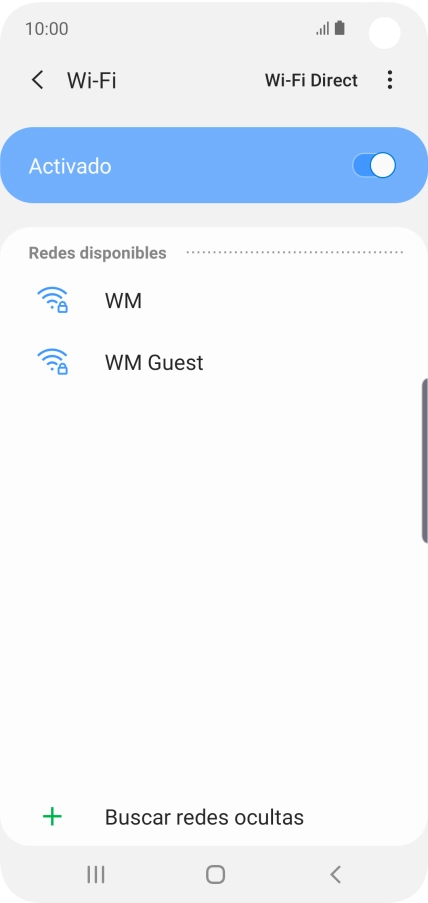Pulsa la red wifi deseada.