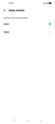 Pulsa la tarjeta SIM deseada.